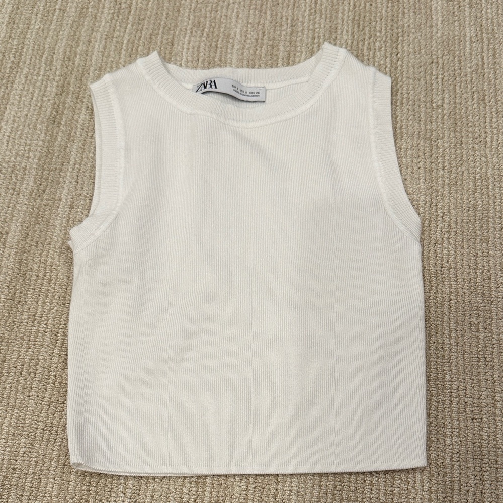 Zara Ivory Tank Top
